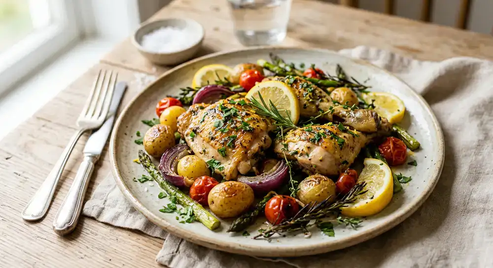 Citrus and herb marinated dish